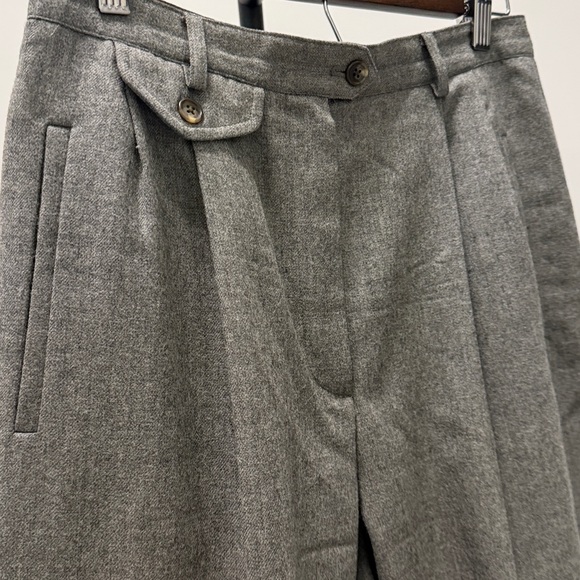 Vintage Lauren Ralph Lauren Gray Wool Trousers High Rise Size 8 - Picture 2 of 12